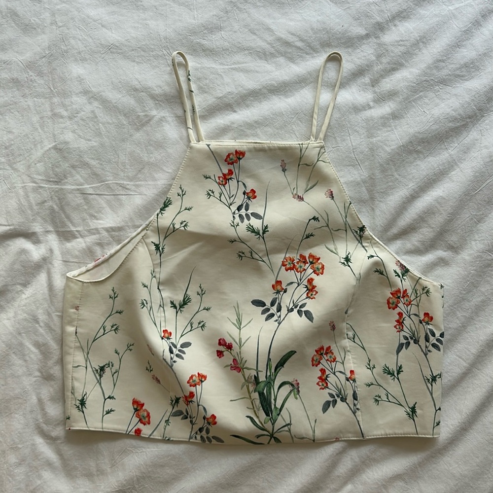 Zara Floral Crop Top